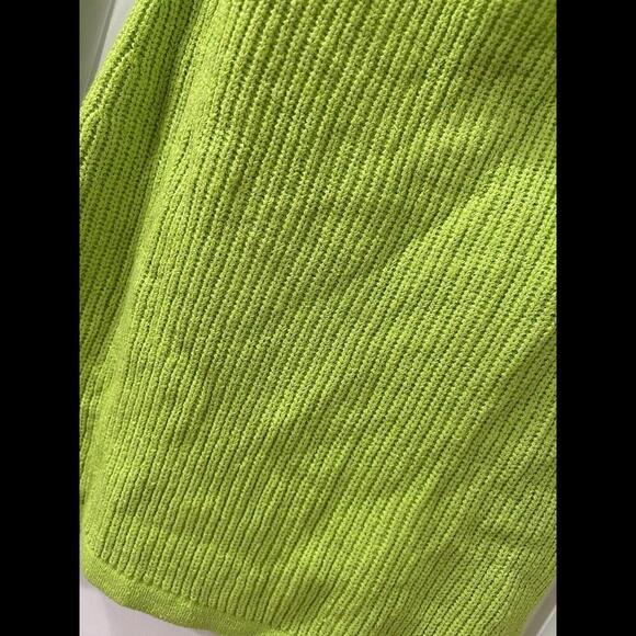 SER.O.YA Women’s Knit Bodycon Cut Out Mini Dress Small Green Long Sleeve Holiday - Picture 7 of 8